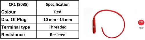 NGK Spark Plug Cap With Cable CR1 (8035)