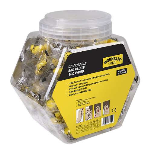 Ear Plugs Disposable - 100 Pairs