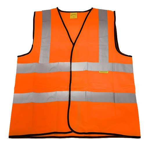 Hi-Vis Orange Waistcoat (Site and Road Use) - XX-Large