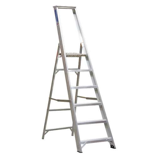 Aluminium Step Ladder 6-Tread Industrial BS EN 131