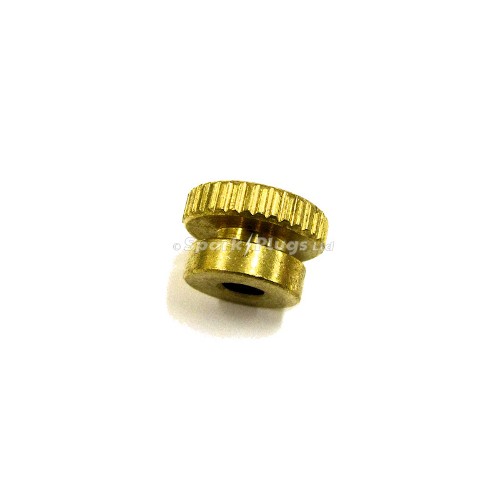 Knurled HT spark plug terminal nut