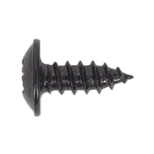 Self-Tapping Screw 3.5 x 10mm Flanged Head Black Pozi Pack of 100