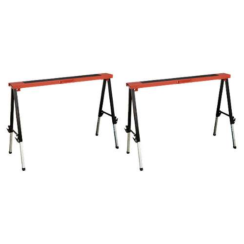 Fold Down Trestle with Adjustable Legs - Pair