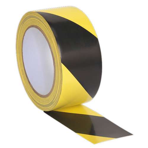 Hazard Warning Tape 50mm x 33m Black/Yellow