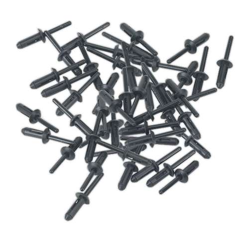 Plastic Rivet Ø6.6 x 17.2mm Pack of 50