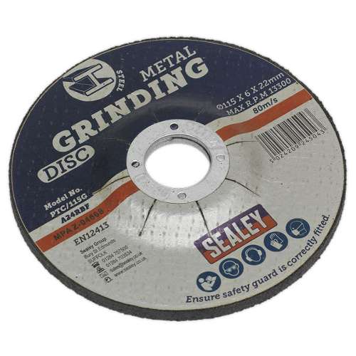 Grinding Disc Ø115 x 6mm Ø22mm Bore