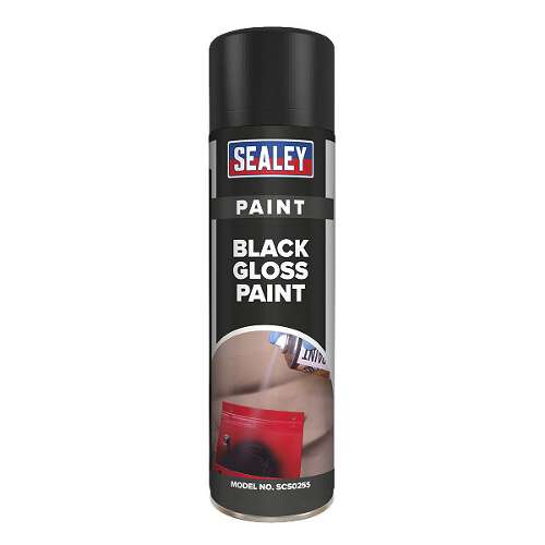 Black Gloss Paint 500ml Pack of 6