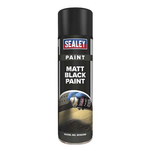 Black Matt Paint 500ml Pack of 6