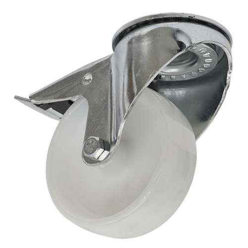 Castor Wheel Bolt Hole Swivel with Total Lock &#216;100mm