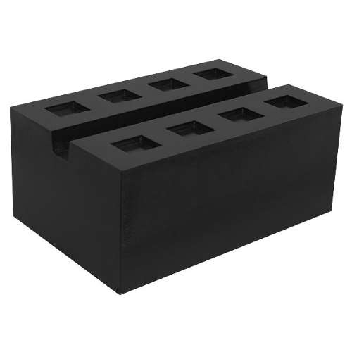 Slotted Rubber Support Block for Viking Jacking Beams 80mm
