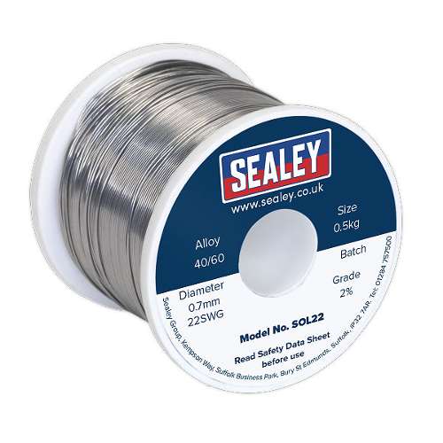 Solder Wire Quick Flow 2% 0.7mm/22SWG 40/60.5kg Reel