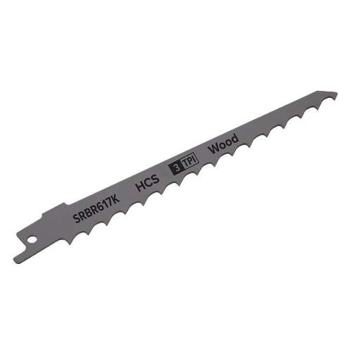 Reciprocating Saw Blade Pruning & Coarse Wood 150mm 3tpi - Pack of 5