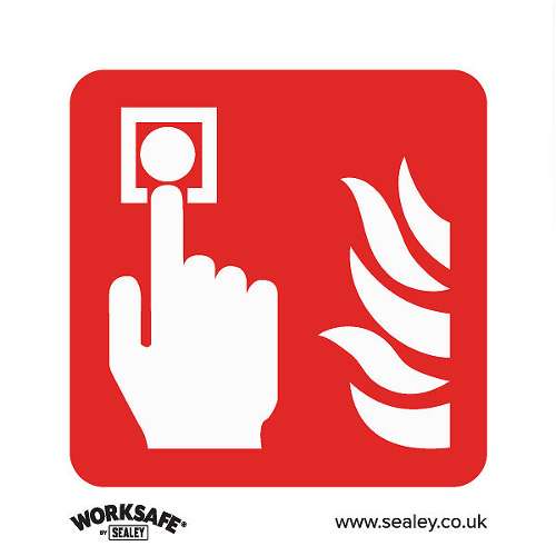 Safe Conditions Safety Sign - Fire Alarm Symbol - Rigid Plastic