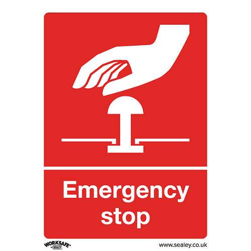 Safe Conditions Safety Sign - Emergency Stop - Rigid Plastic