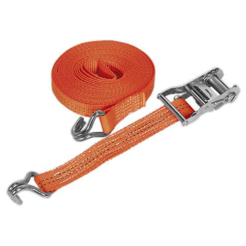 Ratchet Strap 35mm x 6m Polyester Webbing 2000kg Breaking Strength