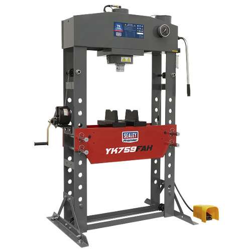 Air/Hydraulic Press 75 Tonne Floor Type with Foot Pedal
