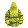 Hi-Vis Yellow Jacket with Quilted Lining & Elasticated Waist - X-Large