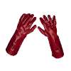 Red PVC Gauntlets 450mm - Pack of 12 Pairs