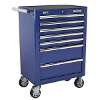 Tool Chest Combination 14 Drawer with Ball-Bearing Slides - Blue & 446pc Tool Kit