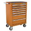 Tool Chest Combination 14 Drawer with Ball-Bearing Slides - Orange & 446pc Tool Kit