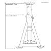 Axle Stands (Pair) 6 Tonne Capacity per Stand - White