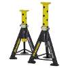 Axle Stands (Pair) 6 Tonne Capacity per Stand - Yellow
