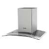 Baridi 60cm Curved Glass Cooker Hood with Carbon Filters, LED Lights, Stainless Steel