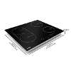 Baridi 60cm Built-In Induction Hob with Bridge Zone, 4 Cooking Zones, 2800W, Boost Function, 9 Power Levels, Touch Control & Timer