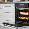Baridi 60cm Built-In Fan Assisted, Single, Integrated 10 Function Electric Oven, Touchscreen Controls, 72L Capacity, Black/Stainless Steel