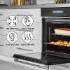 Baridi 60cm Built-In Fan Assisted, Single, Integrated 10 Function Electric Oven, Touchscreen Controls, 72L Capacity, Black/Stainless Steel
