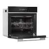 Baridi 60cm Built-In Fan Assisted, Single, Integrated 10 Function Electric Oven, Touchscreen Controls, 72L Capacity, Black/Stainless Steel
