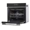 Baridi 60cm Built-In Fan Assisted, Single, Integrated 10 Function Electric Oven, Touchscreen Controls, 72L Capacity, Black/Stainless Steel