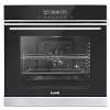 Baridi 60cm Built-In Fan Assisted, Single, Integrated 10 Function Electric Oven, Touchscreen Controls, 72L Capacity, Black/Stainless Steel