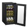 Baridi 15 Bottle Wine Fridge with Digital Touch Screen Controls & LED Light, Black - DH5