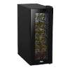 Baridi 12 Bottle Wine Cooler with Digital Touch Screen Controls & LED Light, Black