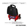 Air Compressor 6L Belt Drive 1.5hp Oil Free