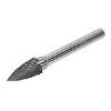 Tungsten Carbide Rotary Burr Arc Pointed Nose 10mm