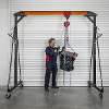 Portable Gantry Crane Adjustable 1 Tonne with Geared Trolley Combo