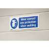 Mandatory Safety Sign - Wear Eye Protection When Welding - Self-Adhesive Vinyl - Pack of 10