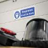 Mandatory Safety Sign - Respirators Must Be Worn - Self-Adhesive Vinyl