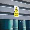 Warning Safety Sign - Danger Waste Oil - Rigid Plastic