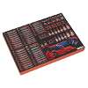 Tool Chest Combination 14 Drawer with Ball-Bearing Slides - Black & 446pc Tool Kit
