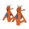 Axle Stands (Pair) 2 Tonne Capacity per Stand Ratchet Type - Orange